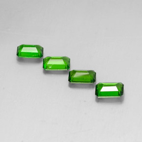 Achetez naturel ct vert diopside de chrome gems, taille émeraude, en provenance russie chez gemselect. en stock, livraison internationale!