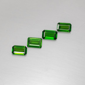 Achetez naturel ct vert diopside de chrome gems, taille émeraude, en provenance russie chez gemselect. en stock, livraison internationale!