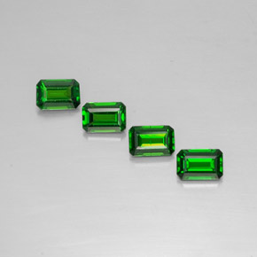 Achetez naturel ct vert diopside de chrome gems, taille émeraude, en provenance russie chez gemselect. en stock, livraison internationale!