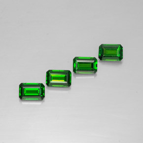 Achetez naturel ct vert diopside de chrome gems, taille émeraude, en provenance russie chez gemselect. en stock, livraison internationale!