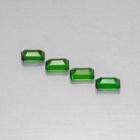 Achetez naturel ct vert diopside de chrome gems, taille émeraude, en provenance russie chez gemselect. en stock, livraison internationale!