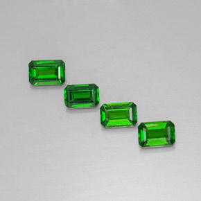 Achetez naturel ct vert diopside de chrome gems, taille émeraude, en provenance russie chez gemselect. en stock, livraison internationale!