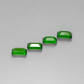 Achetez naturel ct vert diopside de chrome gems, taille émeraude, en provenance russie chez gemselect. en stock, livraison internationale!