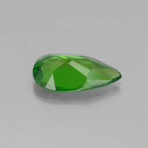Diopside de chrome vert naturelle en forme de poire, 0,53 ct, VS