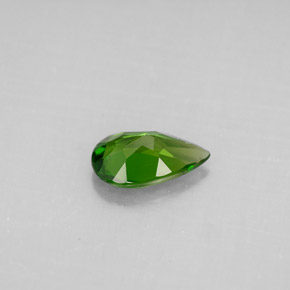 Diopside de chrome vert naturelle en forme de poire, 0,73 ct, VS