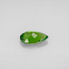 Diopside de chrome vert naturelle en forme de poire, 0,74 ct, VVS-VS