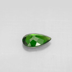 Diopside de chrome vert naturelle en forme de poire, 0,70 ct, VVS-VS
