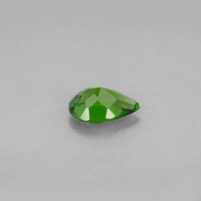 Diopside de chrome vert naturelle en forme de poire, 0,67 ct, VS