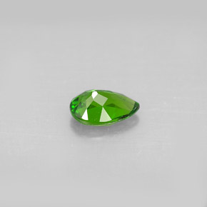 Diopside de chrome vert naturelle en forme de poire, 0,68 ct, VS