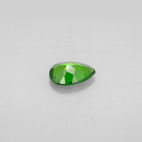 Diopside de chrome vert naturelle en forme de poire, 0,59 ct, VS