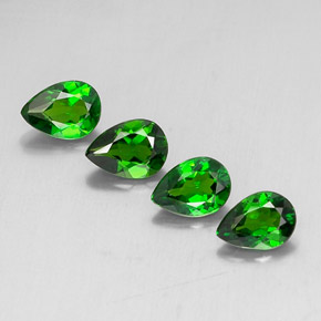 Achetez naturel ct vert diopside de chrome gems, en forme de poire, en provenance russie chez gemselect. en stock, livraison internationale!