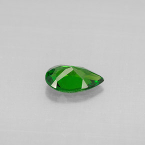 Diopside de chrome vert naturelle en forme de poire, 0,56 ct, VS