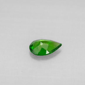 Diopside de chrome vert naturelle en forme de poire, 0,50 ct, VS