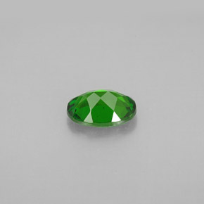 Diopside de chrome vert naturelle coupe ovale, 0,87 ct, VS-SI