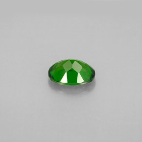 Diopside de chrome vert naturelle coupe ovale, 0,88 ct, VVS-VS