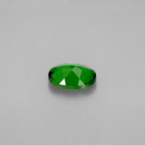Diopside de chrome vert naturelle coupe ovale, 0,81 ct, VVS-VS
