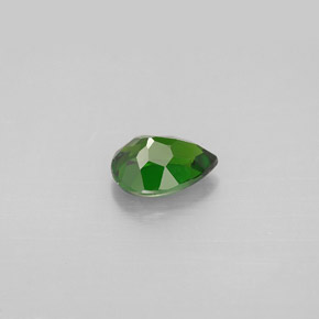 Diopside de chrome vert naturelle en forme de poire, 0,88 ct, VVS