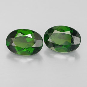 Achetez naturel ct vert diopside de chrome gems, coupe ovale, en provenance russie chez gemselect. en stock, livraison internationale!