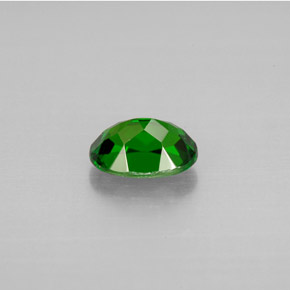 Diopside de chrome vert naturelle coupe ovale, 0,89 ct, VVS