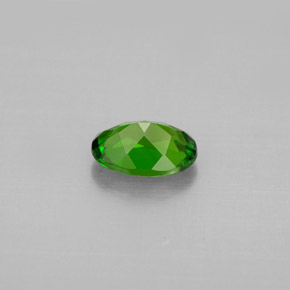 Diopside de chrome vert naturelle coupe ovale, 0,86 ct, VVS-VS