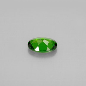Diopside de chrome vert naturelle coupe ovale, 0,77 ct, VVS-VS