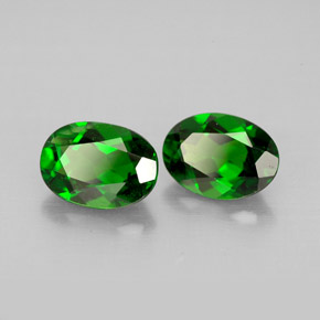 Achetez naturel ct vert diopside de chrome gems, coupe ovale, en provenance russie chez gemselect. en stock, livraison internationale!