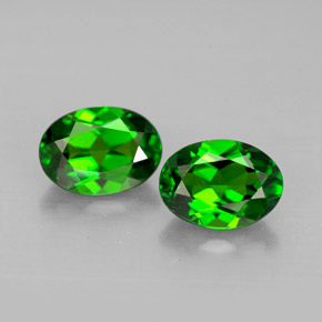 Achetez naturel ct vert diopside de chrome gems, coupe ovale, en provenance russie chez gemselect. en stock, livraison internationale!