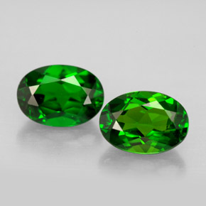 Achetez naturel ct vert diopside de chrome gems, coupe ovale, en provenance russie chez gemselect. en stock, livraison internationale!