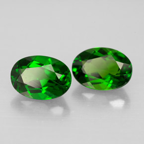 Achetez naturel ct vert diopside de chrome gems, coupe ovale, en provenance russie chez gemselect. en stock, livraison internationale!