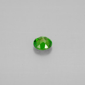 Diopside de chrome vert naturelle coupe roude, 0,27 ct, VVS-VS