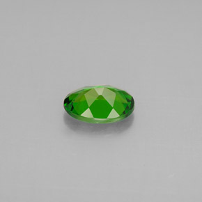 Diopside de chrome vert naturelle coupe ovale, 0,71 ct, VVS-VS