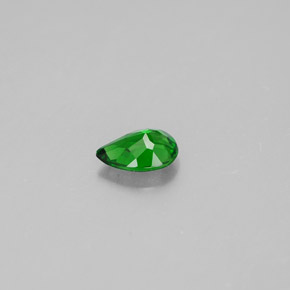 Diopside de chrome vert naturelle en forme de poire, 0,31 ct, VVS
