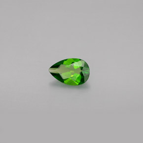 Diopside de chrome vert naturelle en forme de poire, 0,48 ct, VS