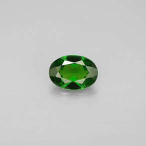 Diopside Chrome Vert naturelle Coupe ovale, 0.75 ct, VVS