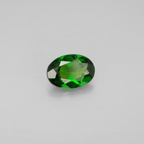 Diopside Chrome Vert naturelle Coupe ovale, 0.75 ct, VVS