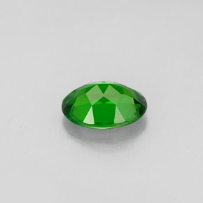Diopside de chrome vert naturelle coupe ovale, 0,79 ct, VS
