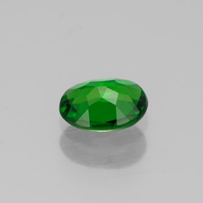 Diopside Chrome Vert naturelle Coupe ovale, 0.56 ct, VVS-VS