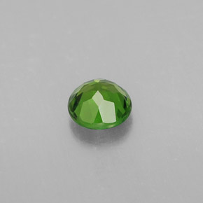 Diopside de chrome vert naturelle coupe roude, 0,49 ct, VS