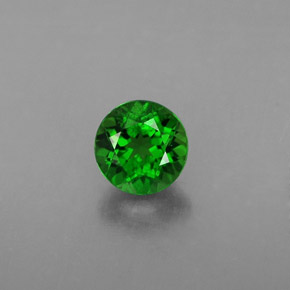 Diopside Chrome Vert naturelle Coupe roude, 0.54 ct, VS