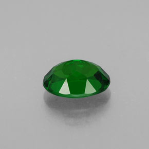 Diopside de chrome vert naturelle coupe ovale, 0,90 ct, SI