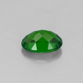 Diopside de chrome vert naturelle coupe ovale, 0,82 ct, VS-SI
