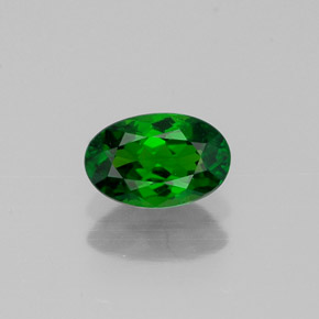 Diopside Chrome Vert naturelle Coupe ovale, 0.58 ct, VVS