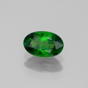 Diopside Chrome Vert naturelle Coupe ovale, 0.58 ct, VVS