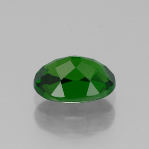 Diopside de chrome vert naturelle coupe ovale, 0,92 ct, VVS