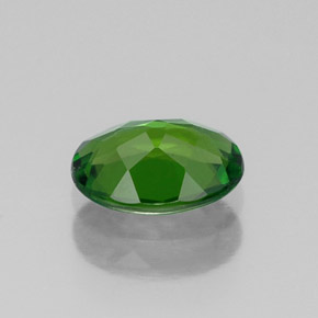 Diopside de chrome vert naturelle coupe ovale, 0,78 ct, VS