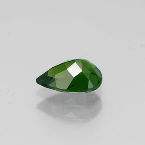 Diopside de chrome vert naturelle en forme de poire, 0,70 ct, VVS-VS