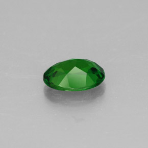 Diopside de chrome vert naturelle coupe ovale, 0,84 ct, VS