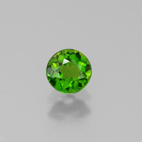 Diopside Chrome Vert naturelle Coupe roude, 0.33 ct, VS