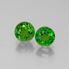 Achetez naturel ct vert diopside de chrome gems, coupe roude, en provenance russie chez gemselect. en stock, livraison internationale!