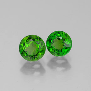 Achetez naturel ct vert diopside de chrome gems, coupe roude, en provenance russie chez gemselect. en stock, livraison internationale!